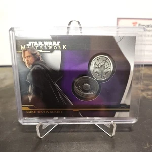 2019 Star Wars Masterwork Luke Skywalker Artifact Medallions 13/50 MC-LSC - Picture 1 of 6