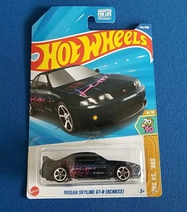 2025 Hot Wheels Blue Nissan Skyline GT-R (BCNR33) 8/10 '70s vs '90s 144/250 New - Picture 1 of 6
