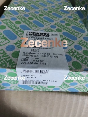 LOT OF 50 NEW PHOENIX CONTACT UT 10 BU TERMINAL BLOCKS 3044188 UT10BU - Image 1 of 2