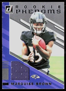 2019 Donruss #RPJ-12 Marquise Brown Rookie Phenoms Jerseys - Picture 1 of 2