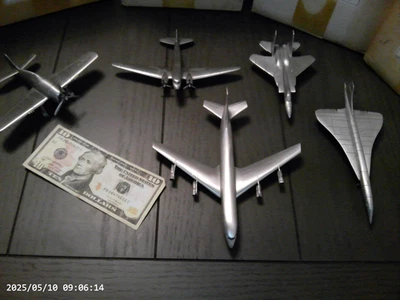 5 aviones grandes modelo de peltre Danbury Mint con caja Foto 1 de 4