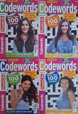 4 x Family Codewords Puzzle Books (Issues 87 - 90)  over 400 puzzles - Image 1 of 4