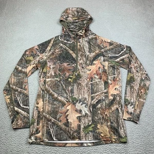 Cabelas Pullover Mens M Camouflage 1/4 Button Hunting Kanati True Timber - Picture 1 of 13