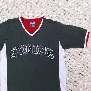 Vintage Champion Seattle Supersonics Sonics Warm Up Shooting Shirt Logo - Medium - Bild 1 von 7