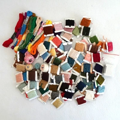 Embroidery Floss Thread Lot Of 100+ Some Numbered Cards Many Colors - Image 1 of 4