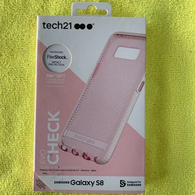 New Tech21 Evo Check Phone Case for Samsung Galaxy S8 - Pink - Image 1 of 4