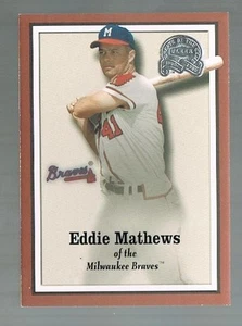 2000 Fleer greats of the game GOTG EDDIE MATHEWS #10 Braves - Picture 1 of 1