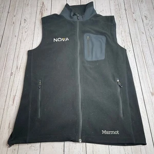 Marmot Mens Jacket Medium Black Softshell Polartec Fleece Lined Outdoor Vest - Picture 1 of 9