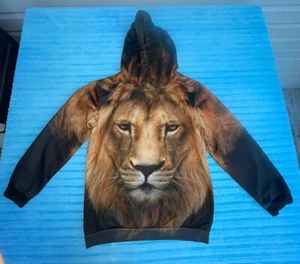 African Lion Children 3D Hoodie Large - Picture 1 of 19