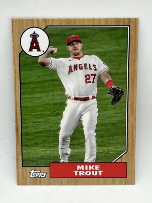 2022 Topps MINI MIKE TROUT Angels Online Exclusive 1987 #78B-20 - Image 1 of 2