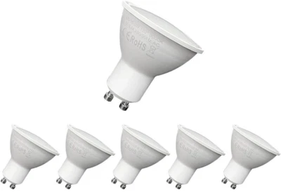 5 x  GU10 LED Spotlight Bulb, 50W Halogen Equivalent, 5W 400lm 120° Warm White - Image 1 of 4