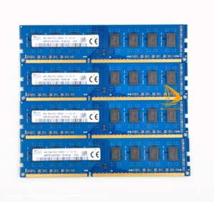 For SK Hynix 16 GB 4X 4 GB PC3-12800 DDR3 RAM 1600MHz 240PIN DIMM Desktop Memory - Picture 1 of 6