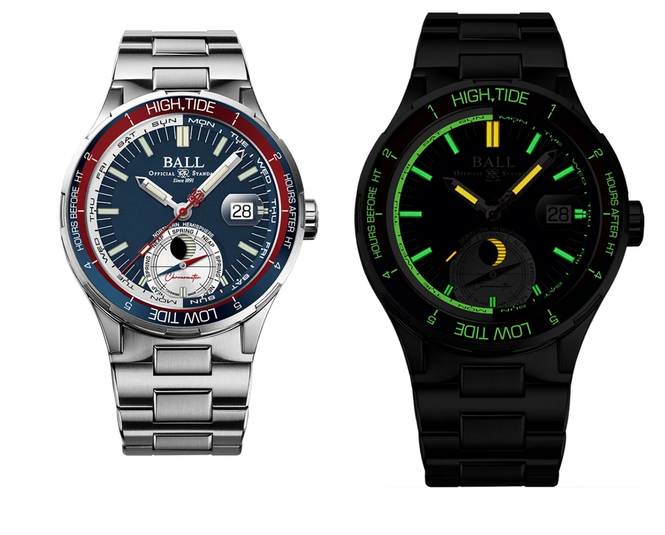 Ball Roadmaster Ocean Explorer Ø41mm cosc moon tide DM3120C-S1CJ-GR limit 1000