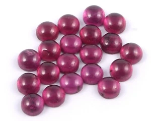 3 MM Round Garnet Calibrated Cabochons, Rhodolite Garnet Loose Gemstone 16 Pc - Picture 1 of 3