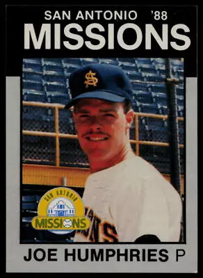 1988 Best Platinum Joe Humphries San Antonio Missions - Image 1 of 2