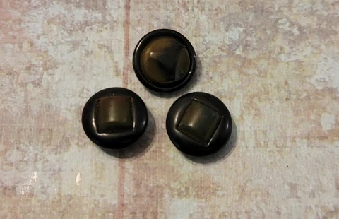 Antique Celluloid Tight Top Button  Beautiful Cover