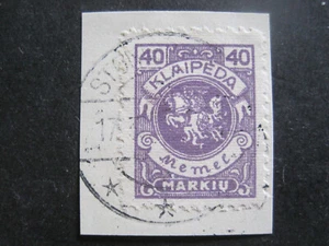 Memel No. 144 on Letter Piece Postmarked (Aa 701) - Picture 1 of 1