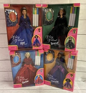 Lot of 4 Very Velvet Barbie Dolls Barbie Teresa Christie Kira BRAND NEW!!!! - Picture 1 of 15