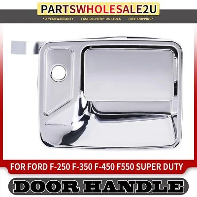 Manija de puerta exterior cromada delantera derecha con cerradura para Ford F-350 Super Duty Foto 1 de 4