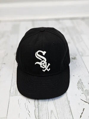 Gorra ajustada de los Chicago White Sox para hombre 7 3/4 negra blanca MLB béisbol nueva era Foto 1 de 4