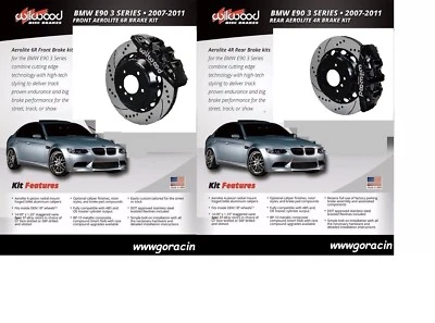 Kit de frenos Wilwood 14" rotores perforados, 6/4 pistones, se adapta a BMW 135i,, 325i, 328i, 330i, Foto 1 de 3