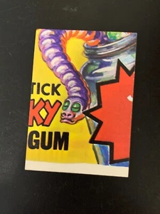 1973 Wacky Packages 4th Series 4 Windhex/Mess Clairoil Puzzle Checklist BM Card - Picture 1 of 2