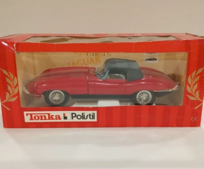 Tonka Polistil 1/16 Jaguar MK/2 Red Diecast Metal Model Car (#01693) - Image 1 of 4
