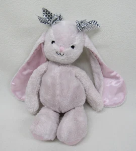 2014 Lambs & Ivy Baby Bunny Pink Satin Ears Feet Stuffed Plush 13" - Picture 1 of 17