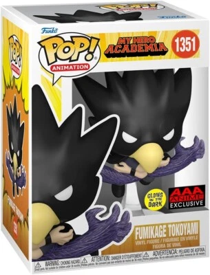 Funko Pop My Hero Academia Tokoyami GITD Figure AAA Anime Exclusive - Image 1 of 4
