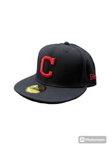 Authentic New Era MLB OnField 59Fifty Fitted Cap Cleveland Guardians Navy/Red - Picture 1 of 4