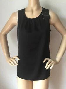 Maglia St John nuova con etichetta taglia L nero caviale raso - Foto 1 di 6