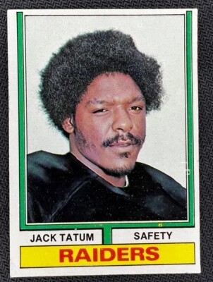 1974 Topps - #14 Jack Tatum - Image 1 of 2