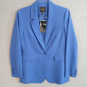 The Limited Women's Single Breasted Modern Blazer Size M Deep Azure NWT - Picture 1 of 17