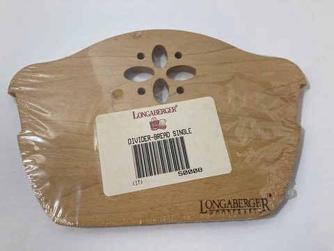 Longaberger Woodcrafts Bread Basket Single Divider 50008 Cover