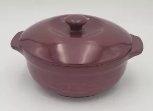 Longaberger Paprika gewebt Tradition Keramik 2 Quart Auflaufform mit Deckel - Bild 1 von 6