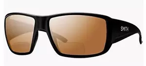 NUOVI occhiali da sole Smith Guides Choice bifocali 2,50-nero opaco-chromapop rame plr - Foto 1 di 1