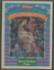 1991 Kellogg's Corn Flakes Baseball Greats #8 Steve Carlton Philadelphia Phillie