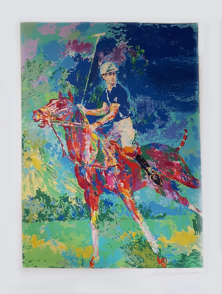 LeRoy Neiman, Príncipe Carlos en Windsor, Serigrafía, firmada y numerada a pluma Foto 1 de 1