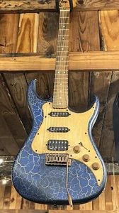 AXL Badwater Blue Crackle HSS Electric Guitar SRO AS 820 - Picture 1 of 5