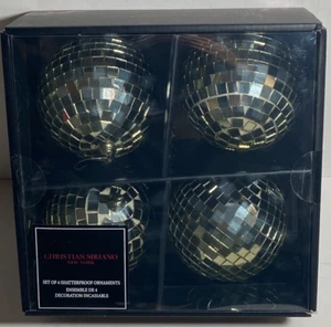 NEU WEIHNACHTEN - RUNDER BAUMSCHMUCK - CHRISTIAN SIRIANO - GOLD DISCO KUGEL - Bild 1 von 1