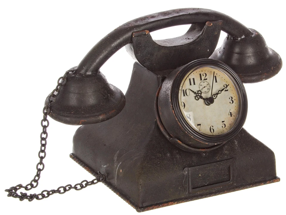 Orologio da Tavolo GUSTAV telefono 0180469 effetto Vintage Bizzotto