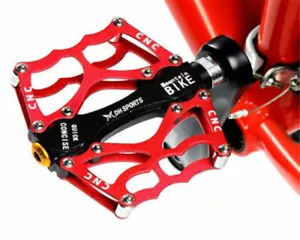 NEU 1Paar Fahrradpedale 9/16" MTB BMX DH Platform Downhill Pedale Radfahren Rot - Bild 1 von 6