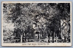 Postcard Junior High School Noblesville Ind. C1928 #F6 - Picture 1 of 2