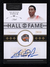 2010 Timeless Treasures Hall of Fame Gold Signatures /10 Scottie Pippen Auto HOF
