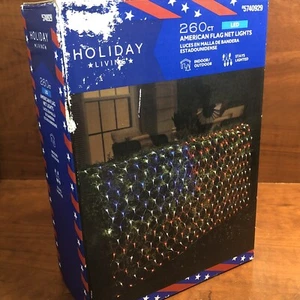 BANDERA AMERICANA 🇺🇸Luces LED Decoración Patio 260 Ct - Imagen 1 de 5