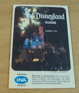 VTG Summer 1970 "DISNEYLAND GUIDE"~Map~LANDS~Ticket ADVENTURES~Shops ETC... - Picture 1 of 12