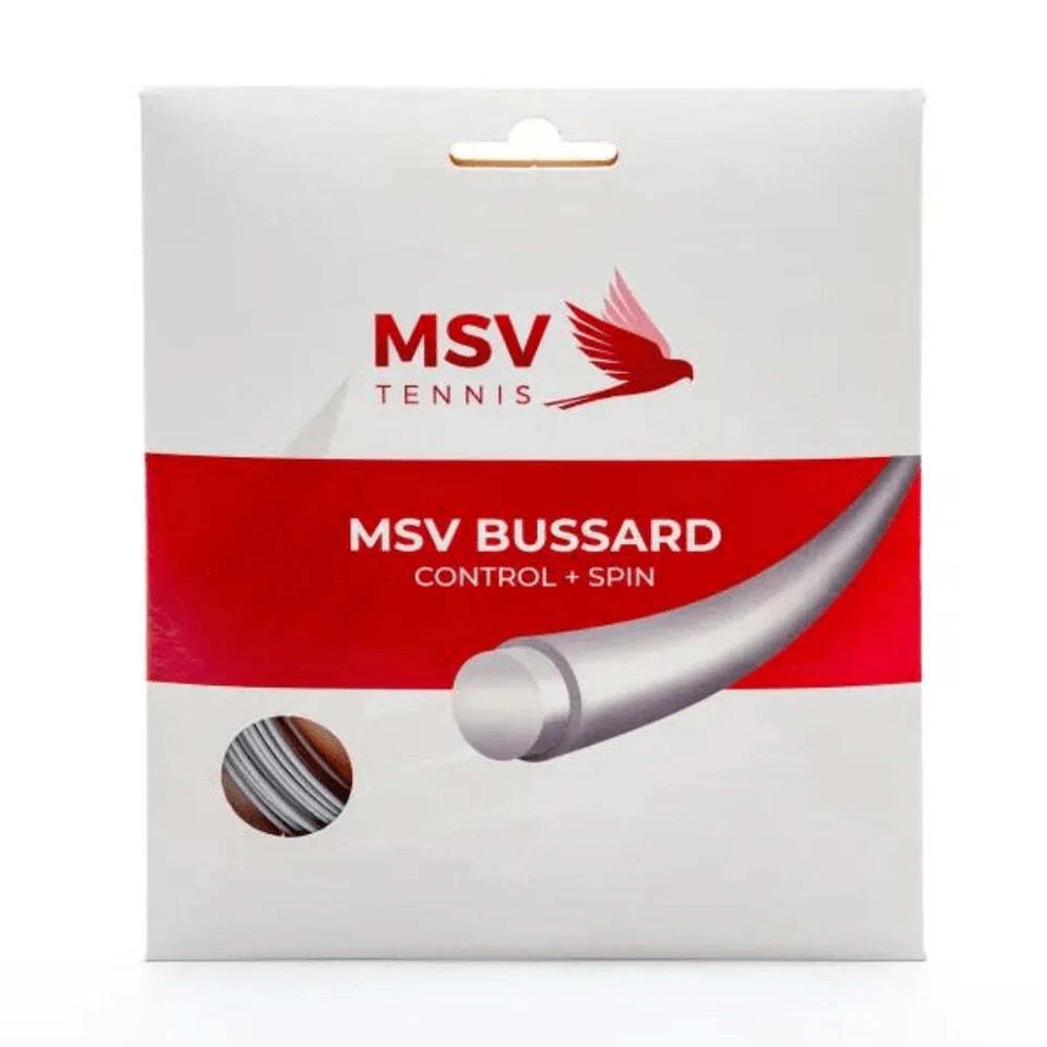 MSV Bussard Tennis String Set 17/1.20mm - Silver