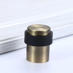 Schwerlast Türstopper Edelstahl Anschlag Rund Gummi Bodenschutz Stopper - Bild 1 von 18