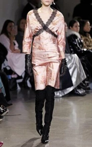 BROCK COLLECTION - NEU MIT ETIKETT $ 1.690 WIMPERN-SPITZENBESATZ "DHARMA" KLEID (AUSVERKAUFT!!!) 8 - Bild 1 von 12