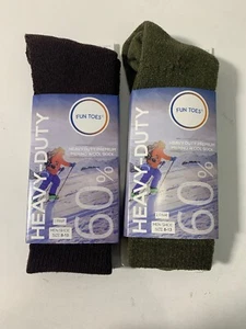 Calcetines Crew de lana merino premium con aislamiento térmico Heavy Duty 4 pares Hombres Mujeres - Imagen 1 de 1